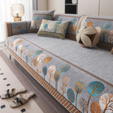 Boho Full Moon Tree Jacquard Chenille Sofa Cover