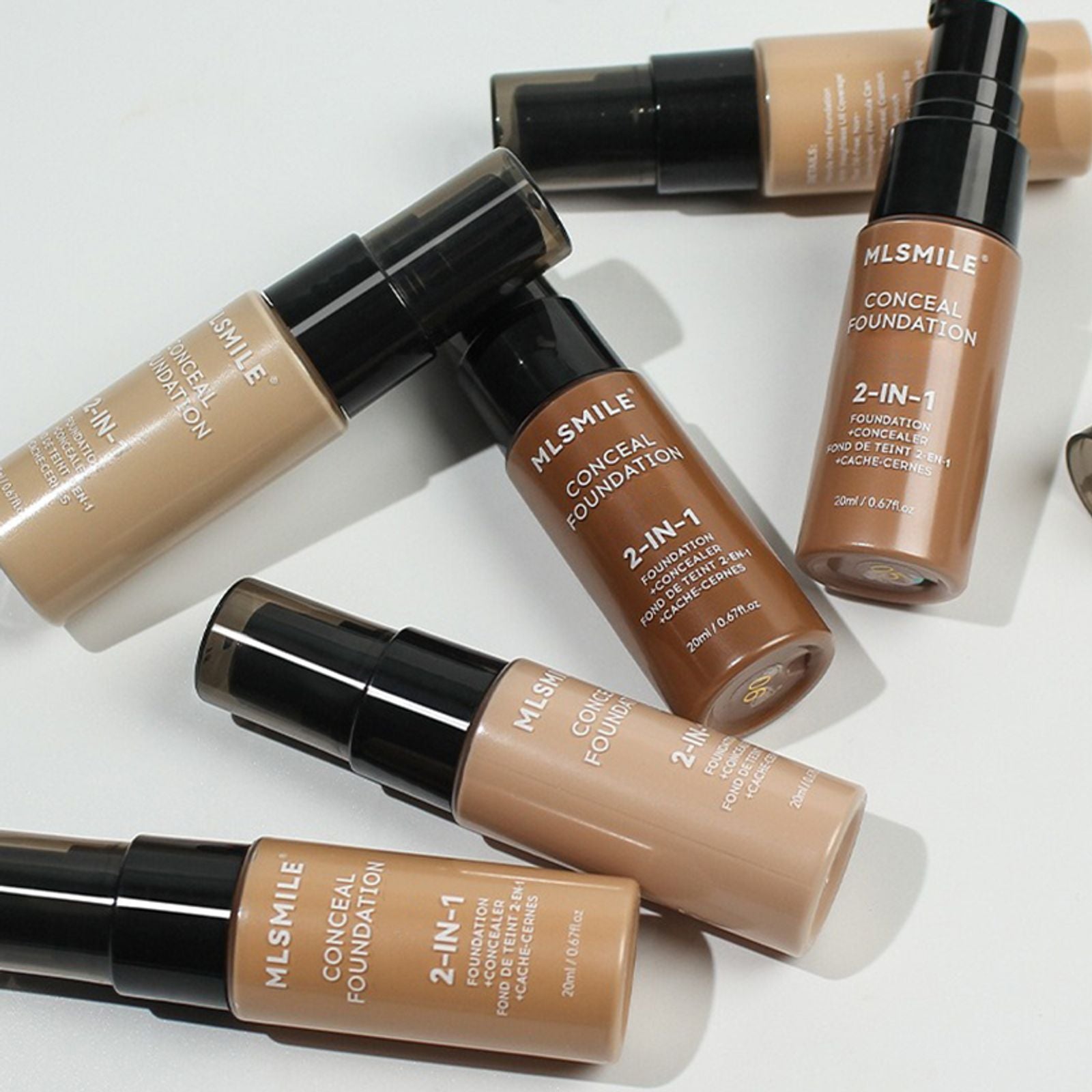 Oil-Control Matte Foundation Cream with Concealer