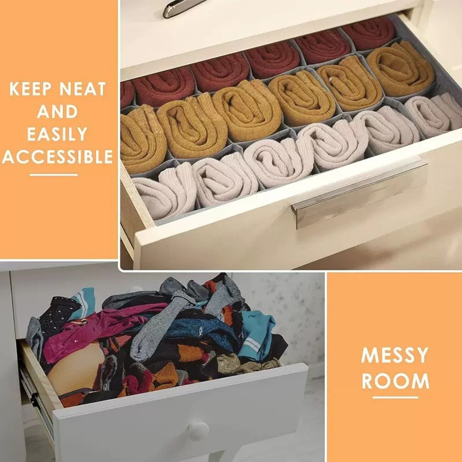 Underwear Organizer Drawer for Clothes and Accessories