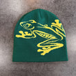 Tree Frog Print Beanie for Men and Women