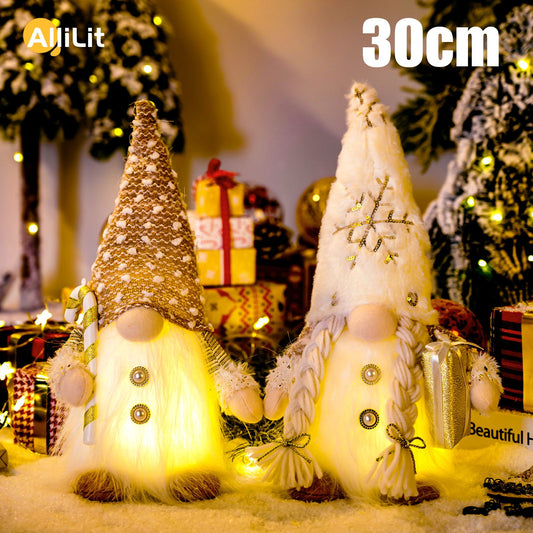 Glowing Gnome Christmas Faceless Doll - 30cm Night Light