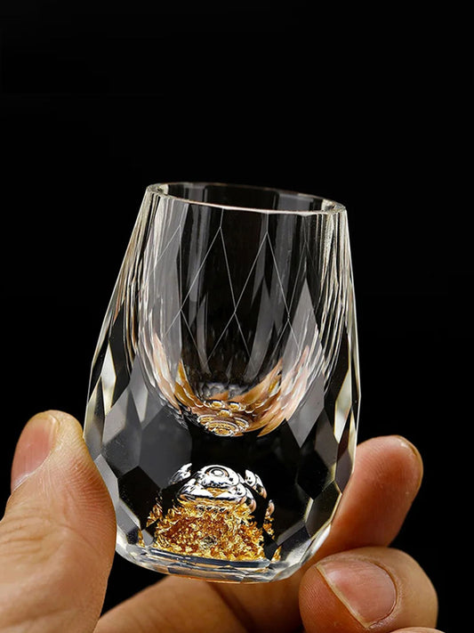 Luxury Crystal Glass Vodka and Tea Cup Set
