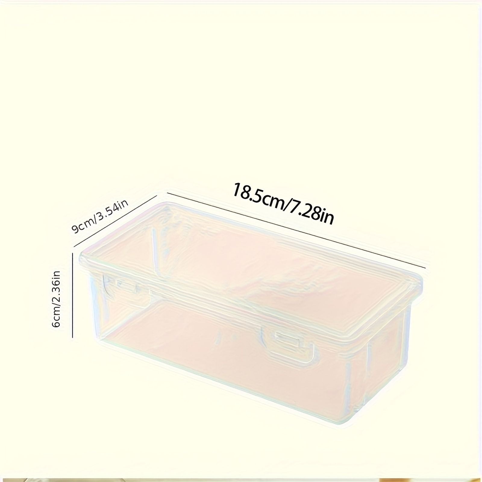 Large Clear Plastic Storage Boxes with Hinged Lids