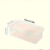 Large Clear Plastic Storage Boxes with Hinged Lids