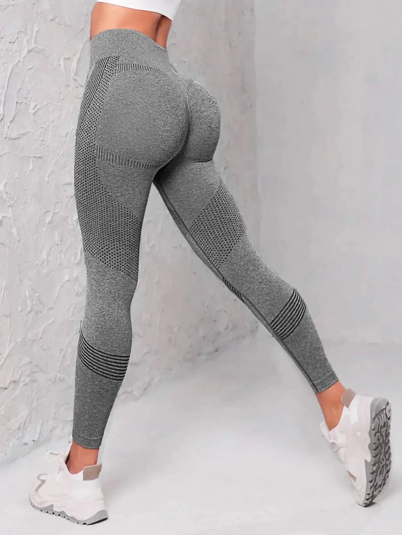 Elastic High Waist Leggings for Women - Seamless Fitness Tights