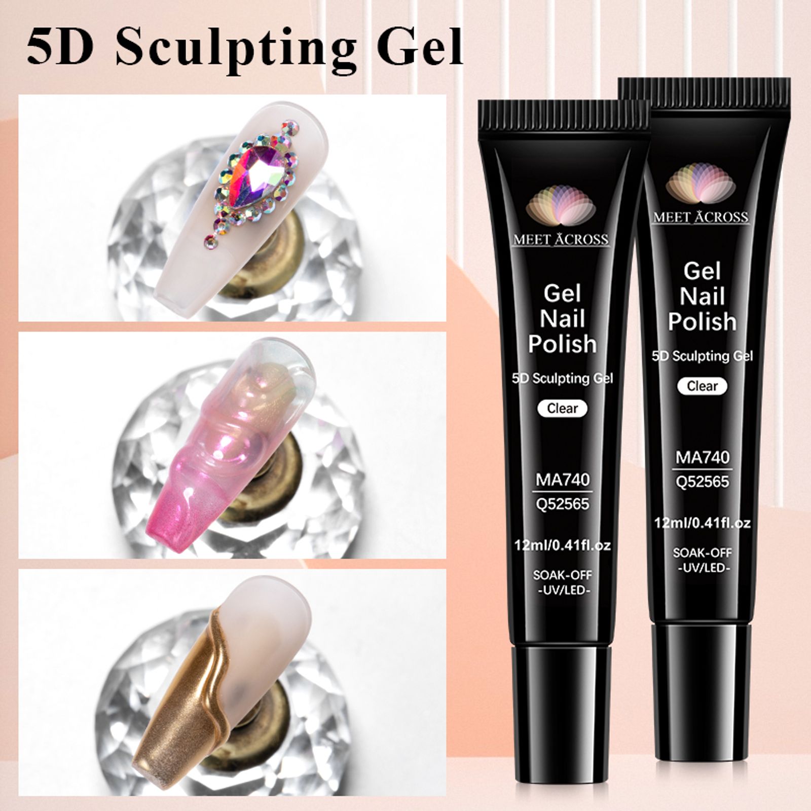 5D Sculpting Gel Polish for Nail Art - 12ml