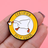 Funny Feminism Quotes Enamel Pin - Silly Goose Brooch