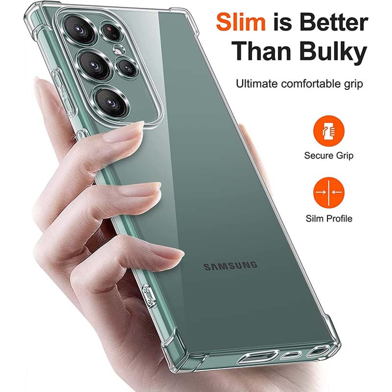 Shockproof Clear Silicone Case for Samsung Galaxy S Series