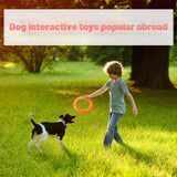 Interactive Orange Dog Toy Flying Disk for Training