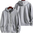 Men's Casual Zipper Hoodie - Long Sleeve Sweatshirt