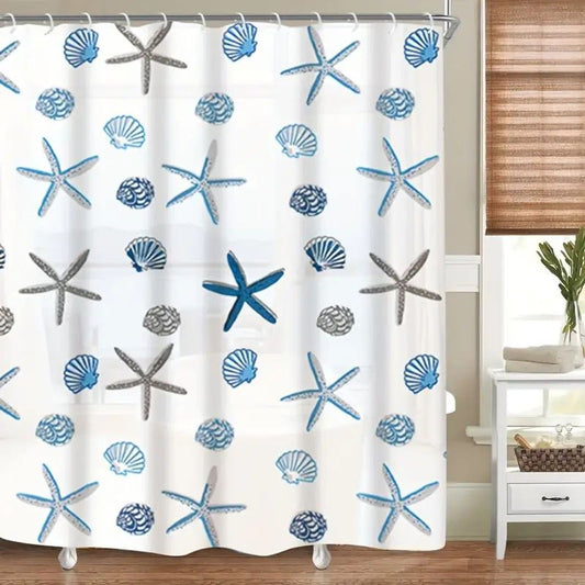 Waterproof PEVA Shower Curtain with Pattern