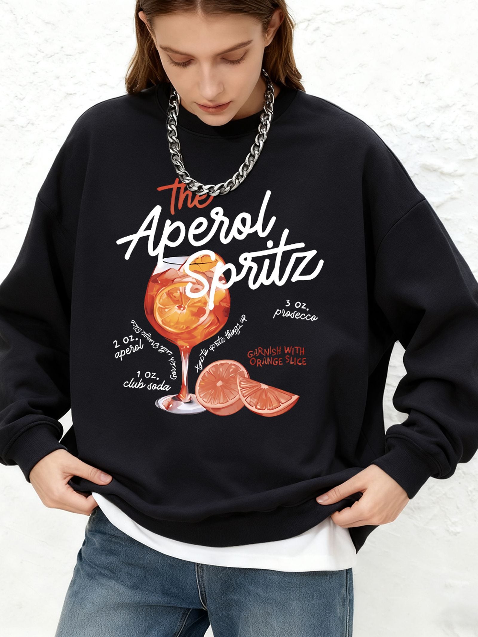 Aperol Spritz Retro Hoodie for Women
