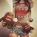 Women's Y2K Retro Rhinestone Round Neck T-Shirt