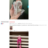 White Clear Hanger Clips for Towels and Scarves