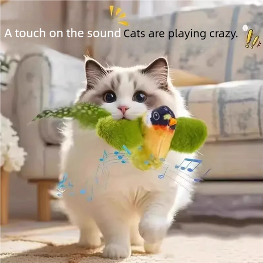 Interactive Electric Cat Toy with Chirping Sound