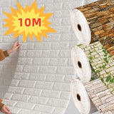 3D Self-Adhesive Antique Foam Brick Wallpaper
