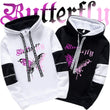 Girls Urban Fashion Loose Hoodie with Letter Print