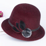 Elegant Vintage Wool Fedora Hat for Women