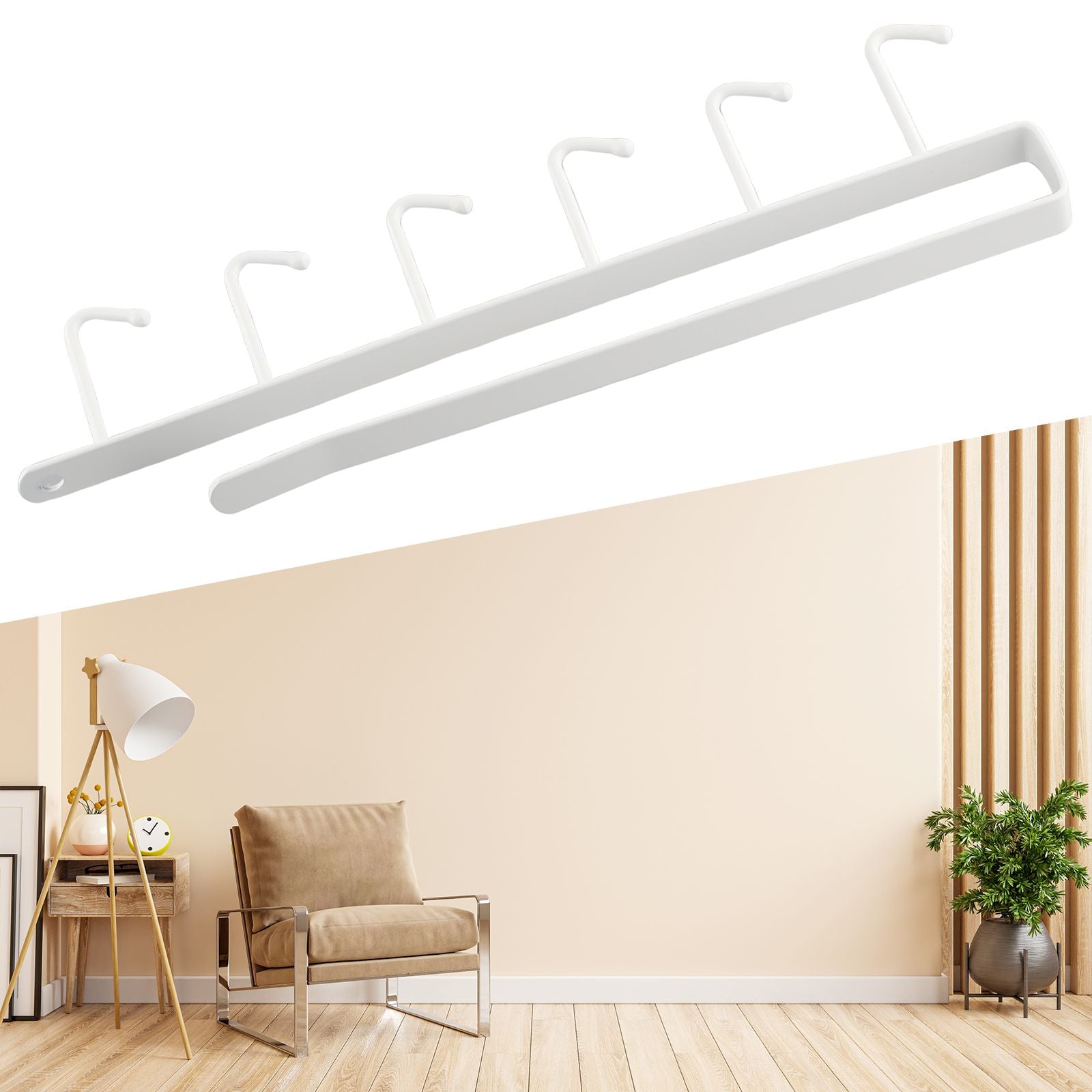 Multifunctional 6 Hook Coffee Mug Holder