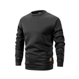Men's Casual Round Neck Long Sleeve Pullover Sweatshirt