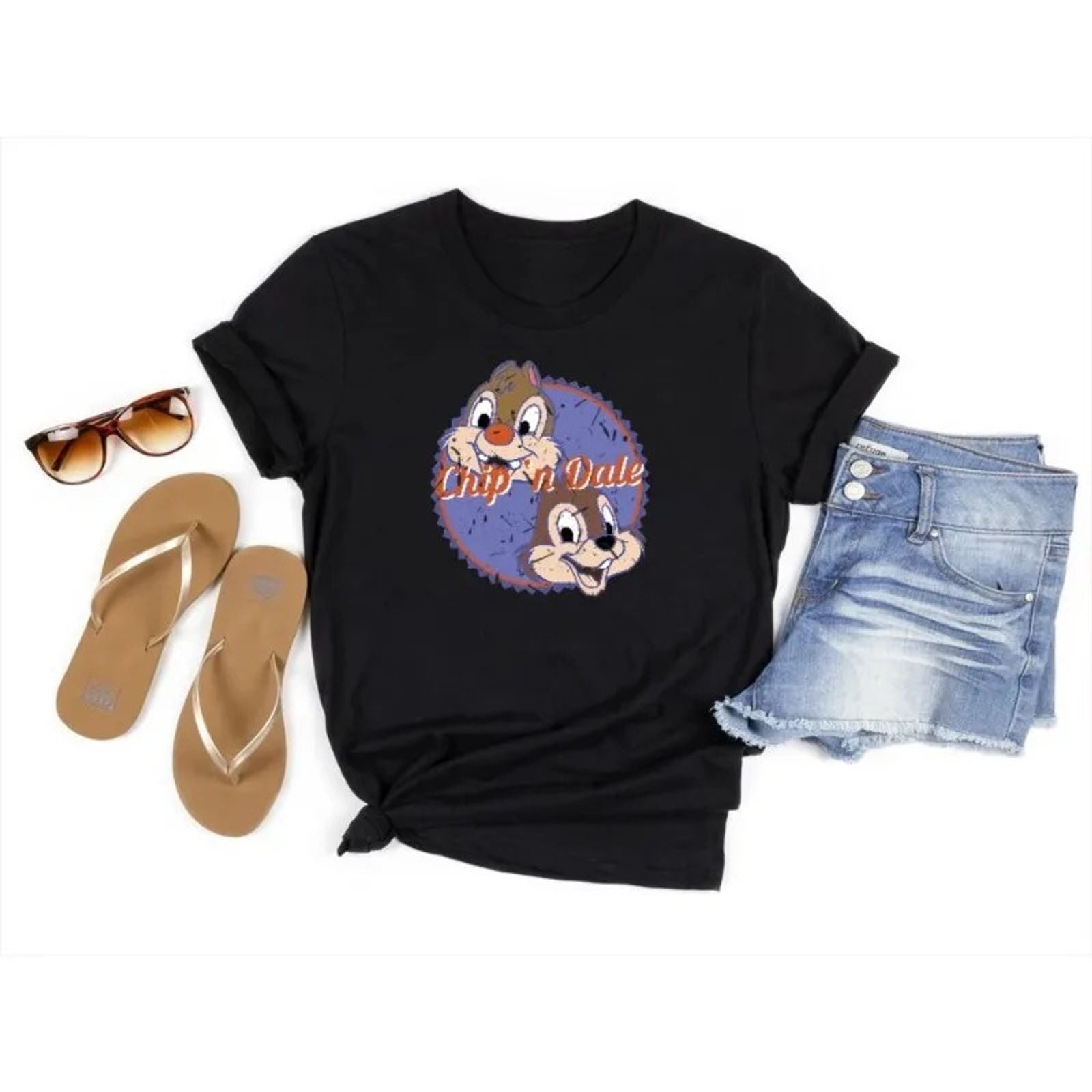 Chip 'n' Dale Retro Couples Holiday Shirt