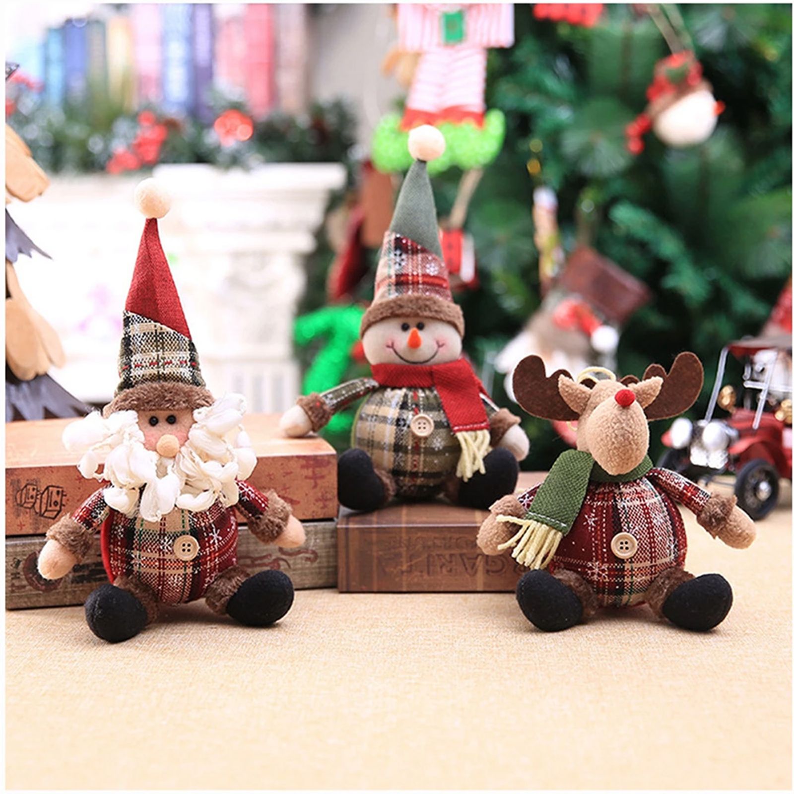 Telescopic Snowman Figure Christmas Decoration