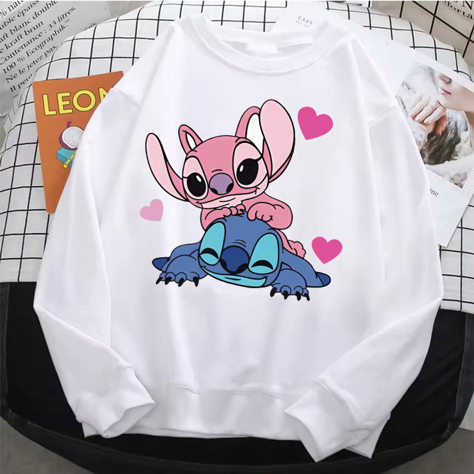 Kawaii Cartoon Fleece Pullover Hoodie for Women & Girls
