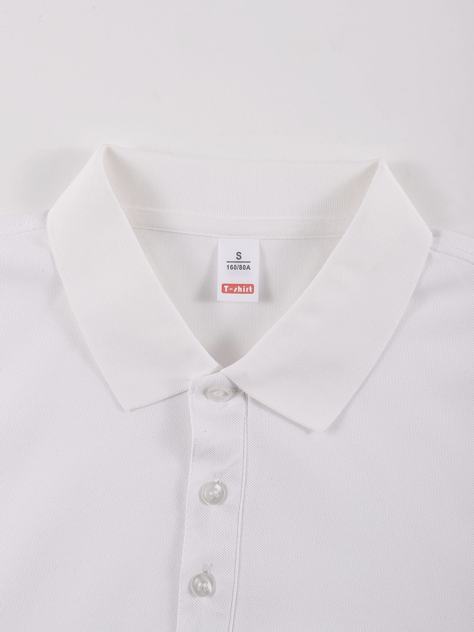 Gothic Design Letter R Long Sleeve Polo Shirt for Men