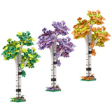 3D Poplar Tree Building Blocks with Desktop Plant Decor