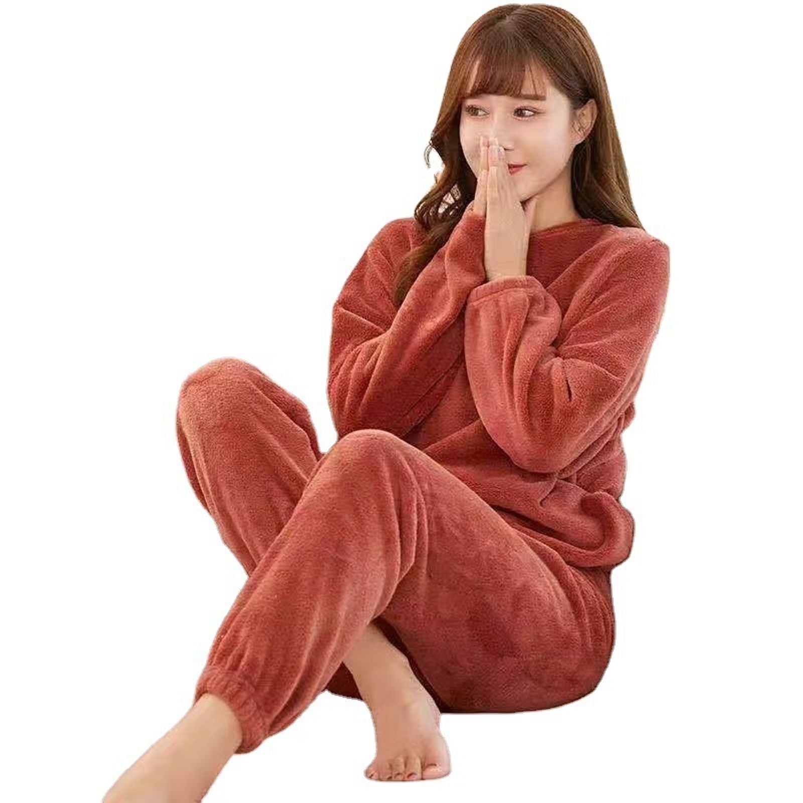Cozy Coral Fleece Fairy Pajamas for Women