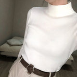Korean Chic Turtleneck Pullover Sweater for Women