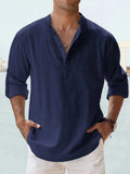 Lightweight Cotton Linen Casual Shirts for Men