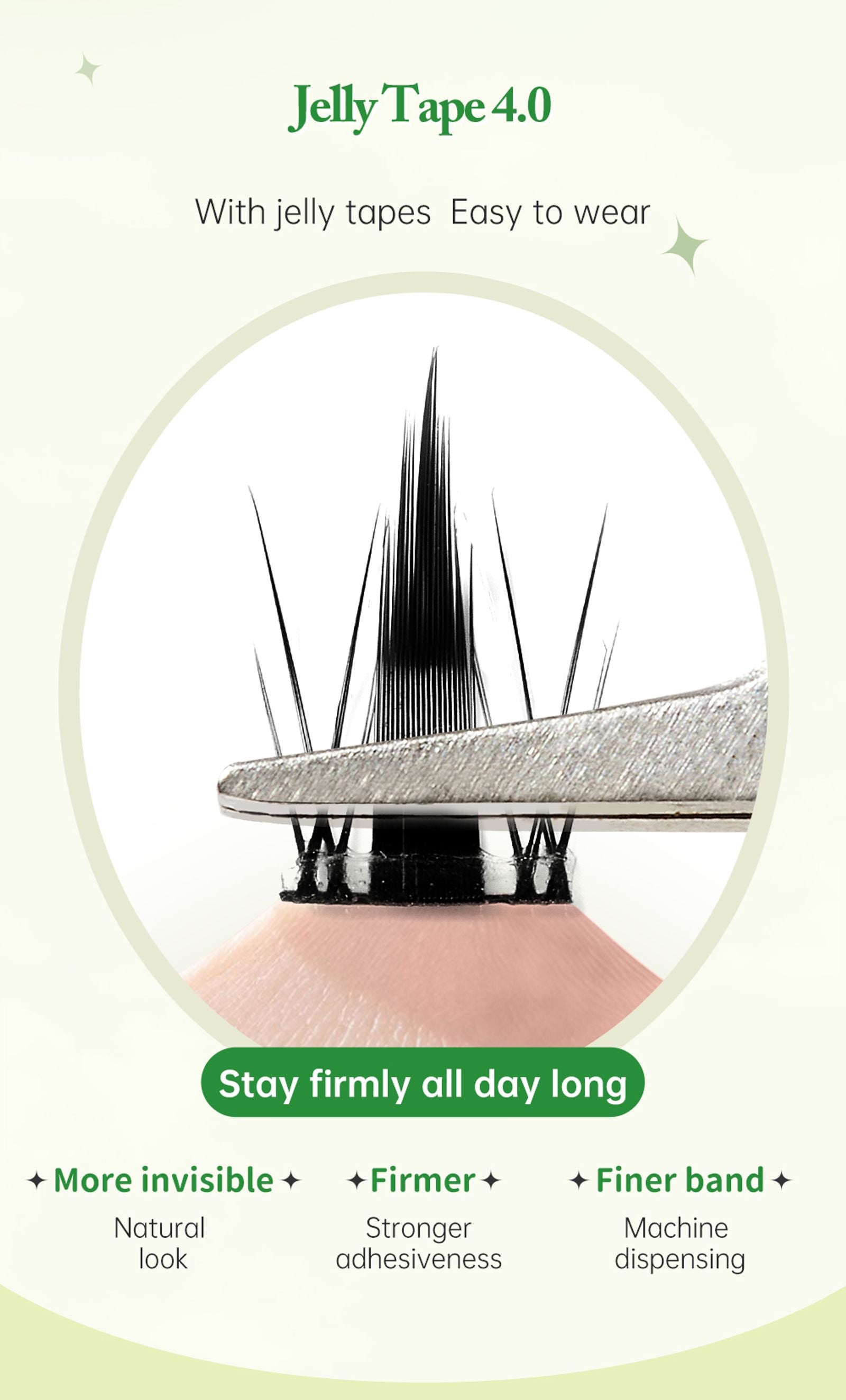 DIY Clusters Eyelash Self-Adhesive Natural Soft Lashes