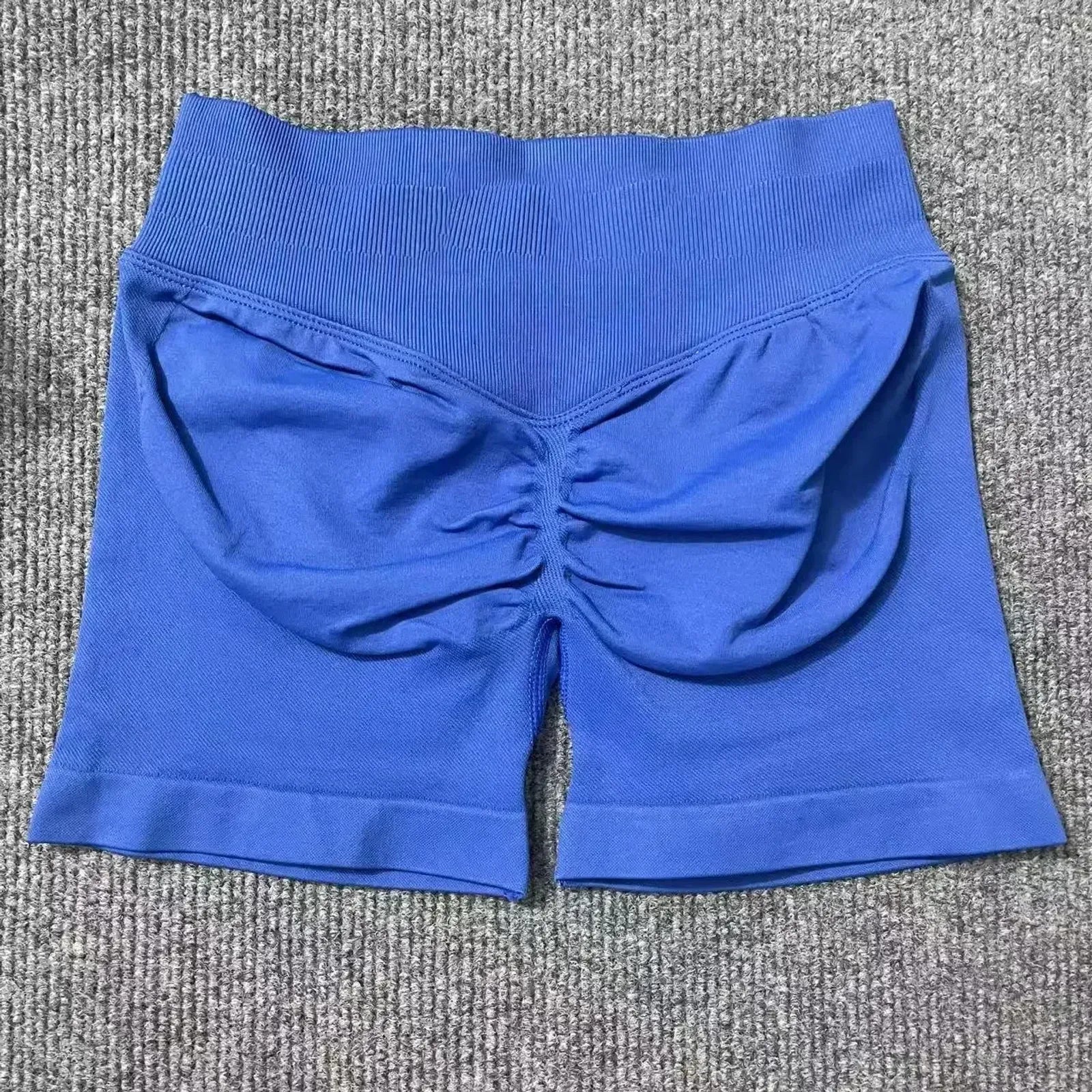 Dfyoga Workout Scrunch Shorts Set with Halter Sports Bra