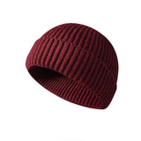 Unisex Solid Color Winter Knit Cap