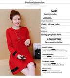 Plus Size Women's Long Sleeve T-Shirt Dress