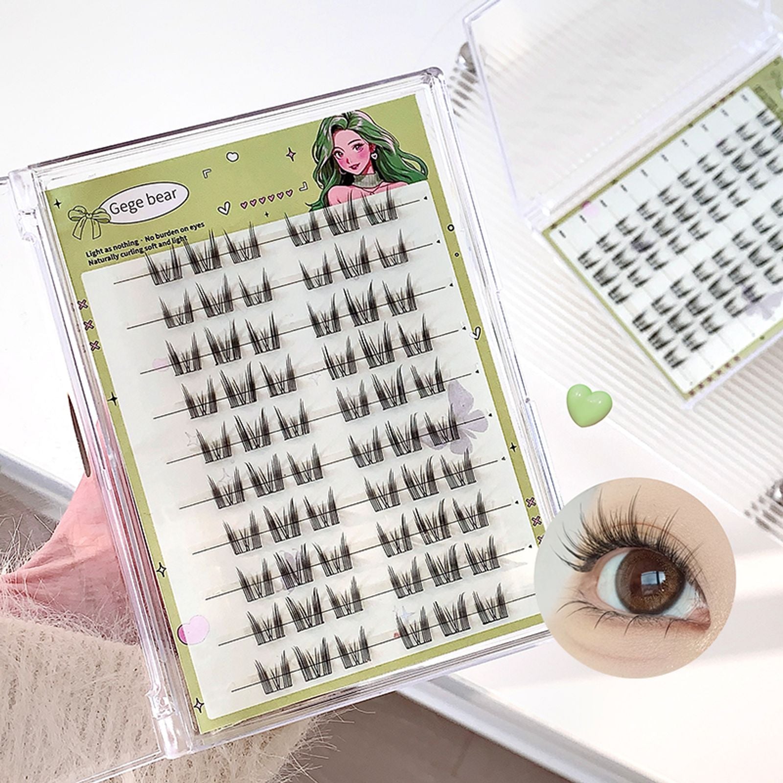 Large-capacity Glue-free False Eyelashes - Sunflower C Curl