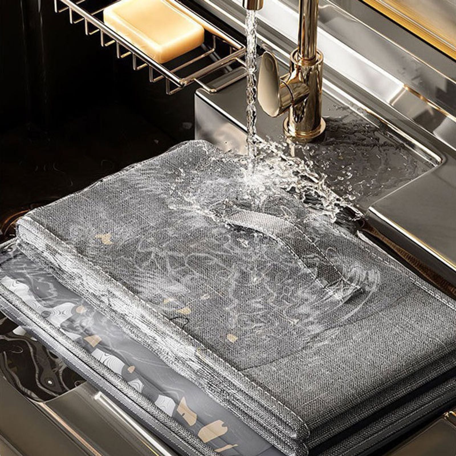 Foldable Cationic Fabric Storage Box with Soft Lid