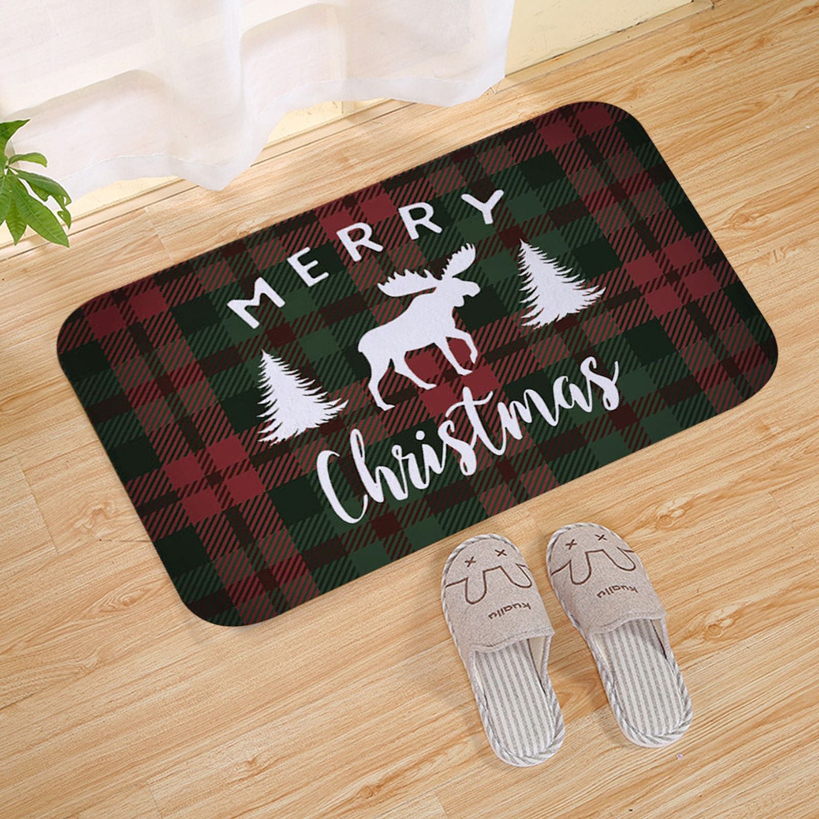 Santa Claus Christmas Door Mat - Outdoor Holiday Decor