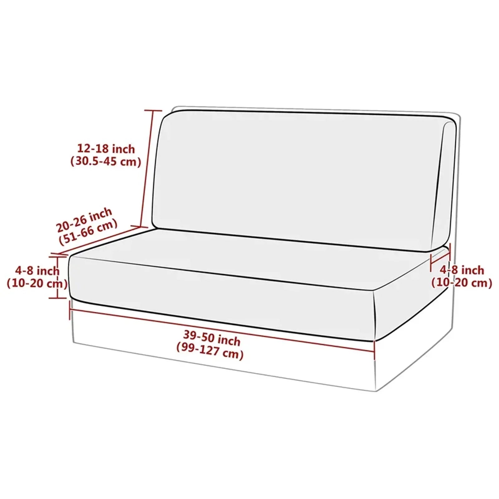 2 Pcs Leaves Jacquard RV Dinette Cushion Covers