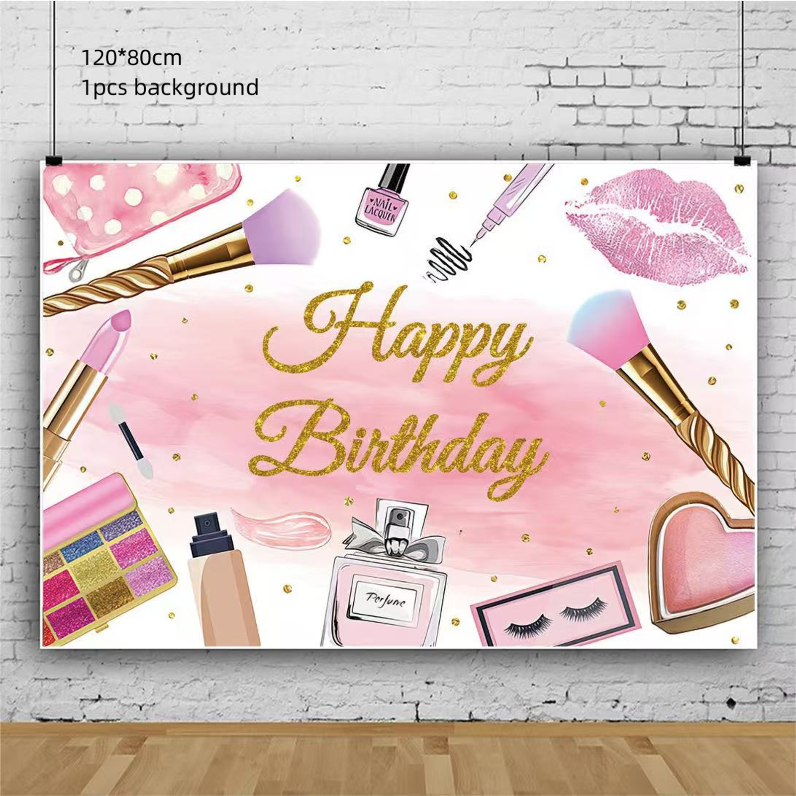 Makeup Birthday Disposable Tableware for Spa Parties