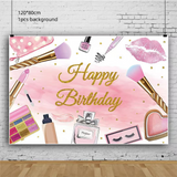 Makeup Birthday Disposable Tableware for Spa Parties