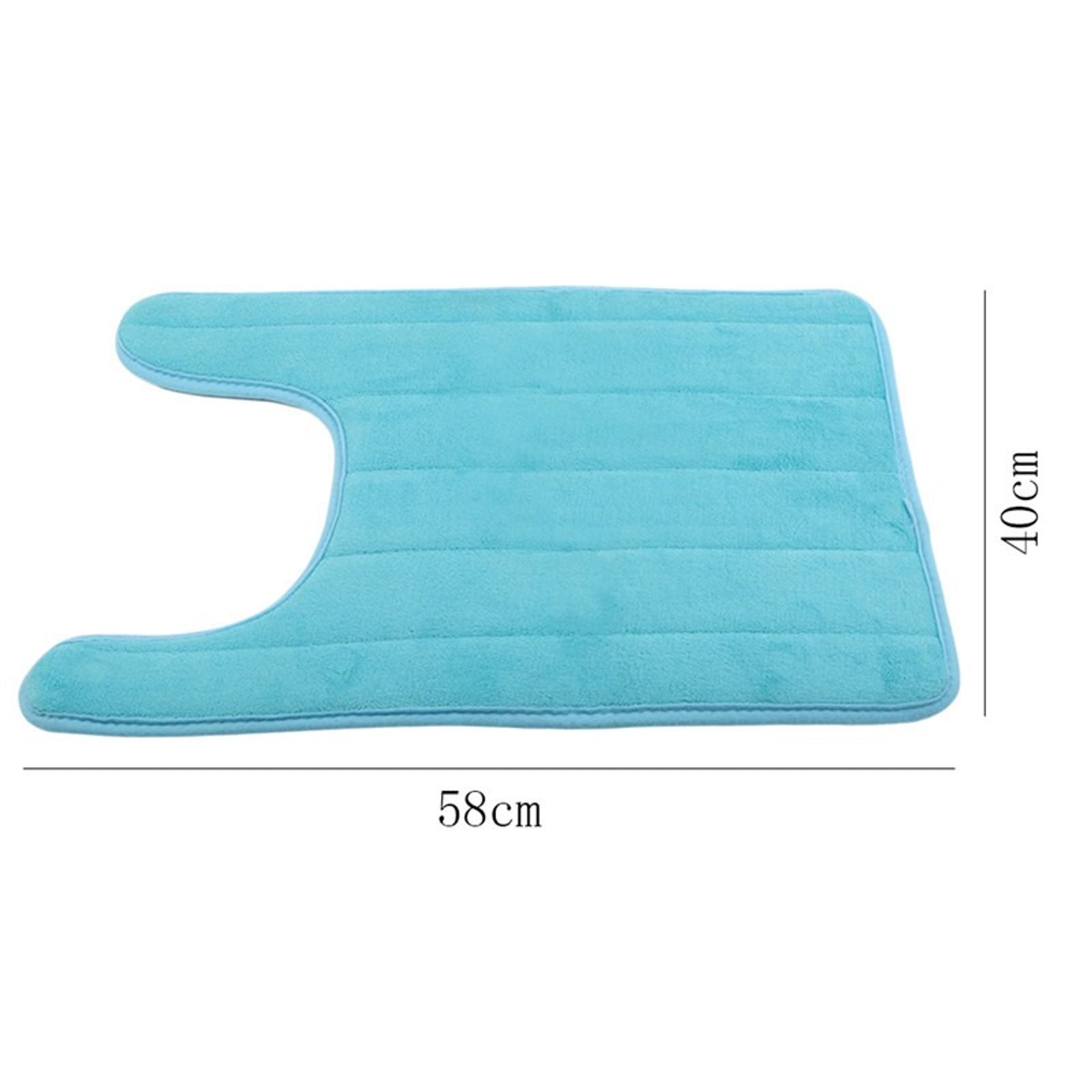 U-Shaped Water Absorbing Bathroom Mats