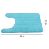 U-Shaped Water Absorbing Bathroom Mats