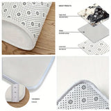 VIKAMA Christmas Tree Theme Rug and Mat Set