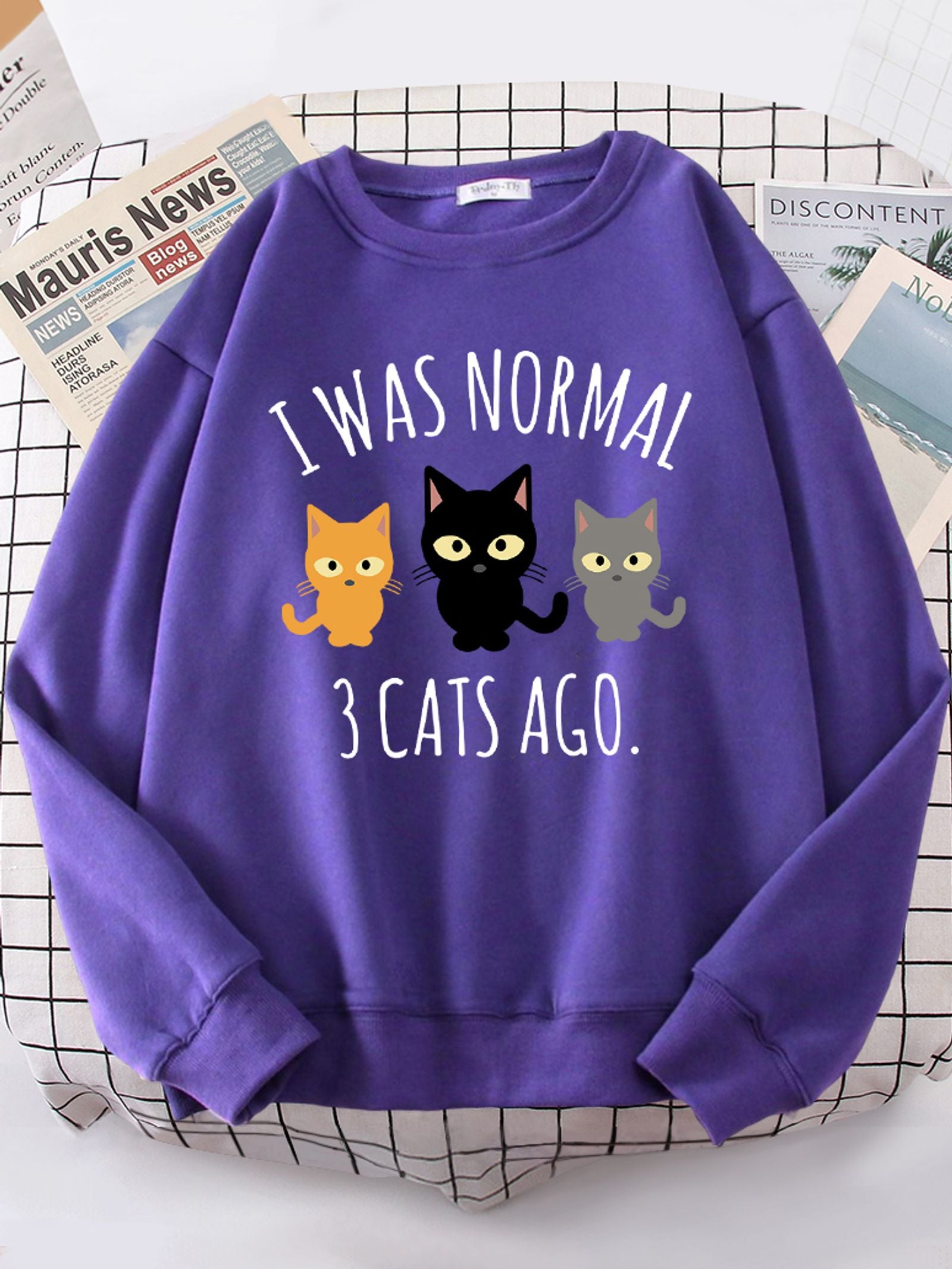 I Was Normal 3 Cats Ago Women's Hoodie