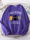 I Was Normal 3 Cats Ago Women's Hoodie