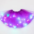 LED Glowing Women's Tulle Star Mini Skirt