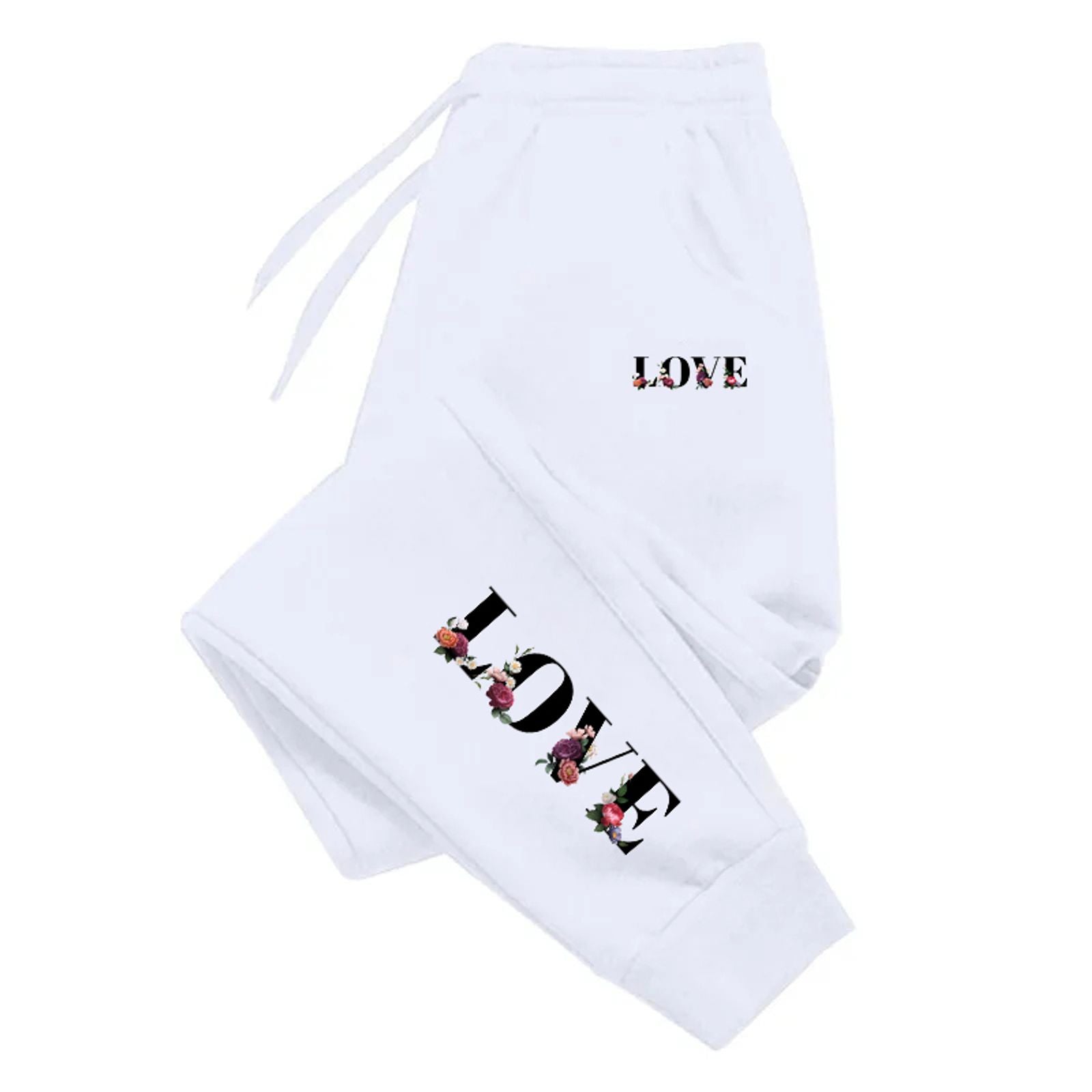 Womens LOVE Letter Print Luxury Sweatpants