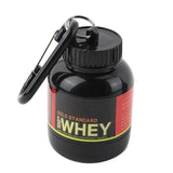 Portable Mini Protein Powder Bottle with Keychain